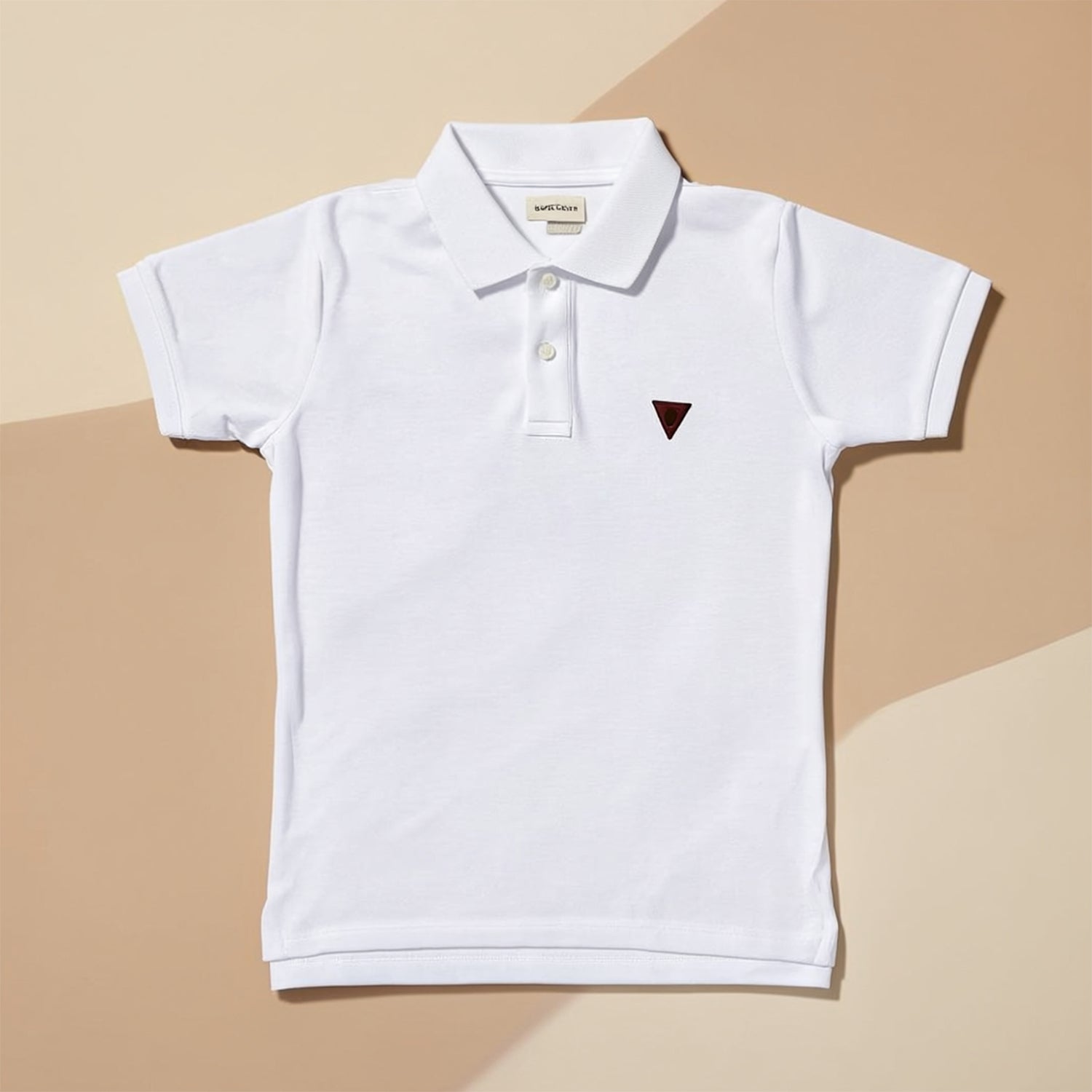 Boys White Polo Neck Cotton Graphic Print Short Sleeve Regular Fit Casual T-Shirt