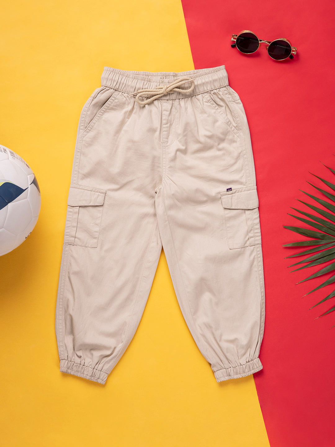 Kids Boys Cargo Jogger Pants Multi-Pocket Trousers