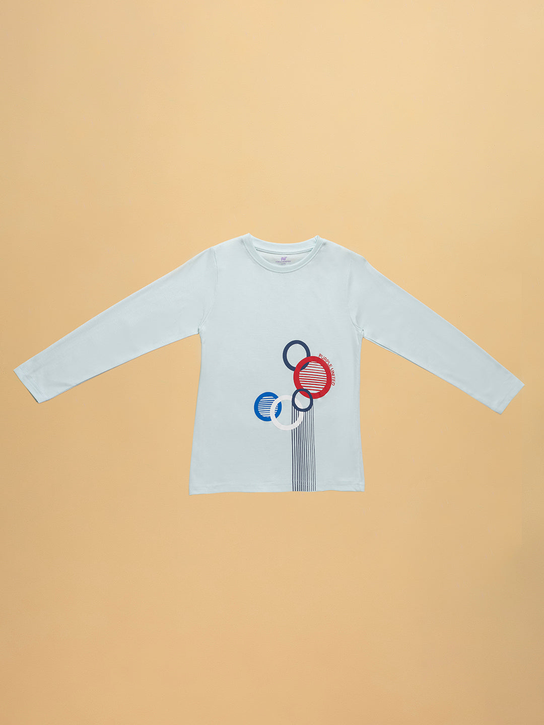 Kids Boys Single Jersey Full Sleeves Printed T-Shirt