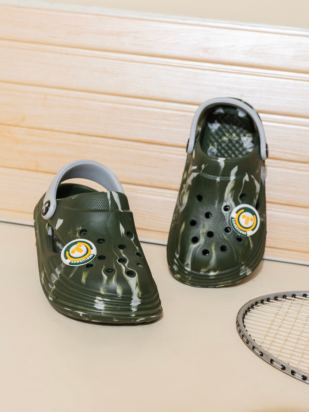 Kids Boys Lightweight & Waterproof Slip-On Clogs with Backstrap