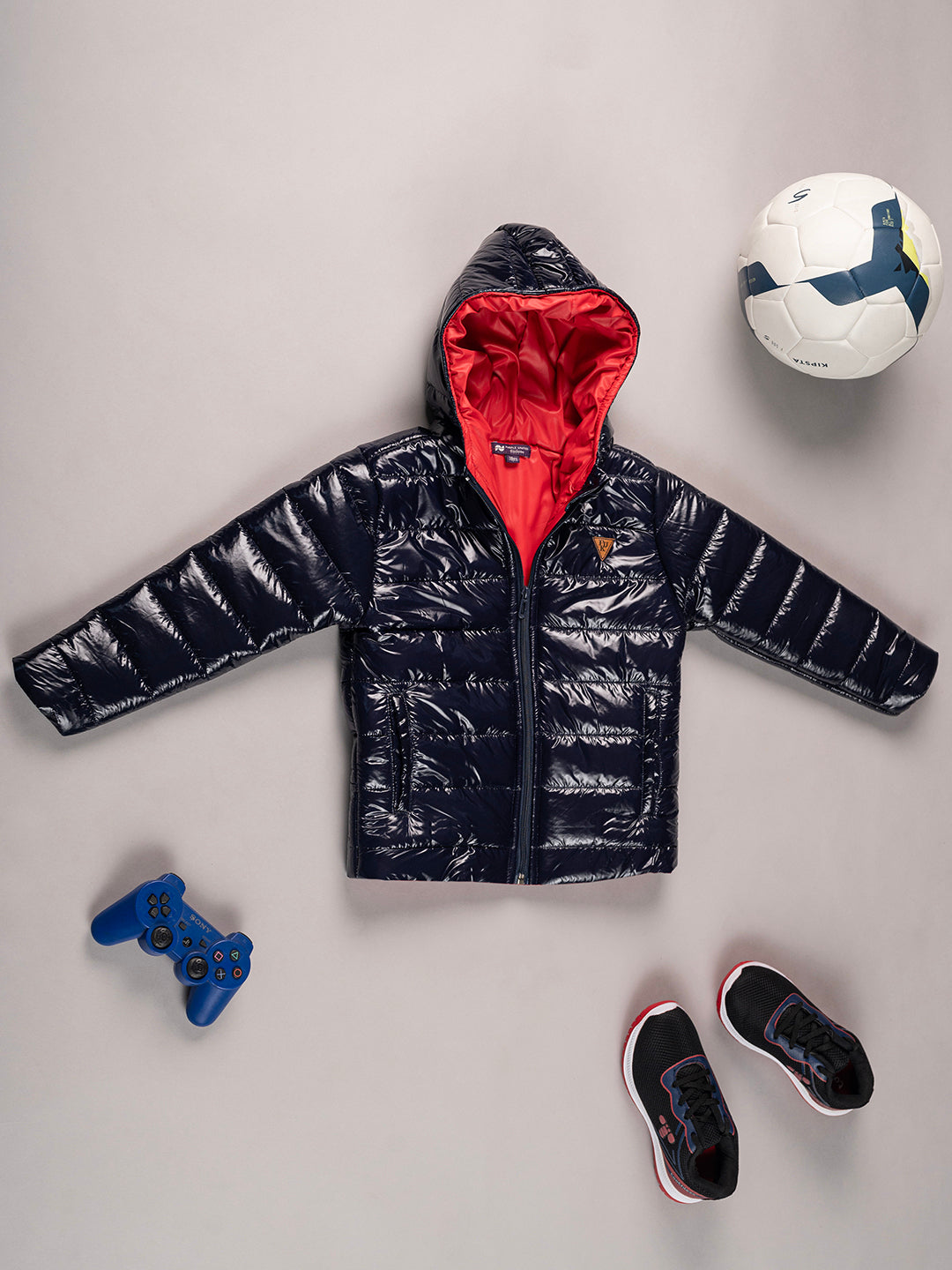 Boys Solid Full Sleeves with hoodie Regular Fit Casual Wear Jacket for Kids