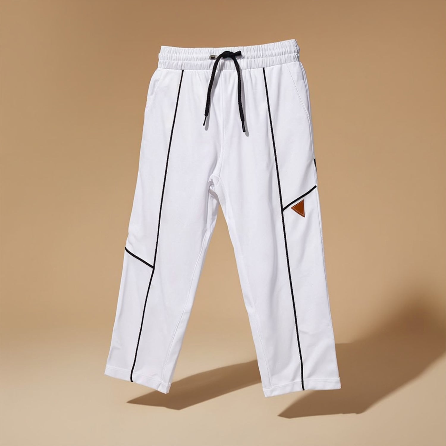 Boys Off- White Regular Fit Cotton Casual Joggers
