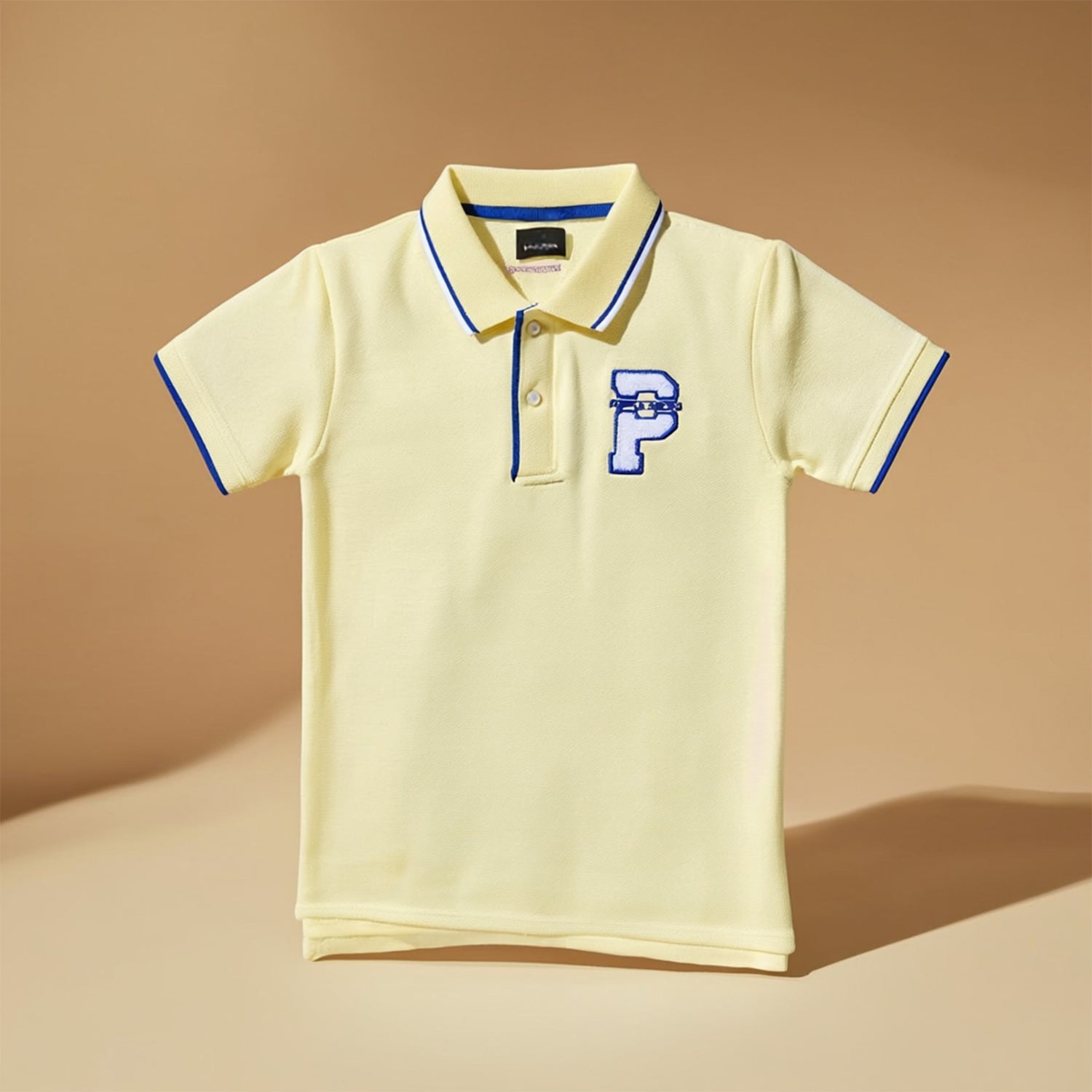 Boys Polo Neck Cotton Regular Fit Casual T-Shirt Contrast Collar