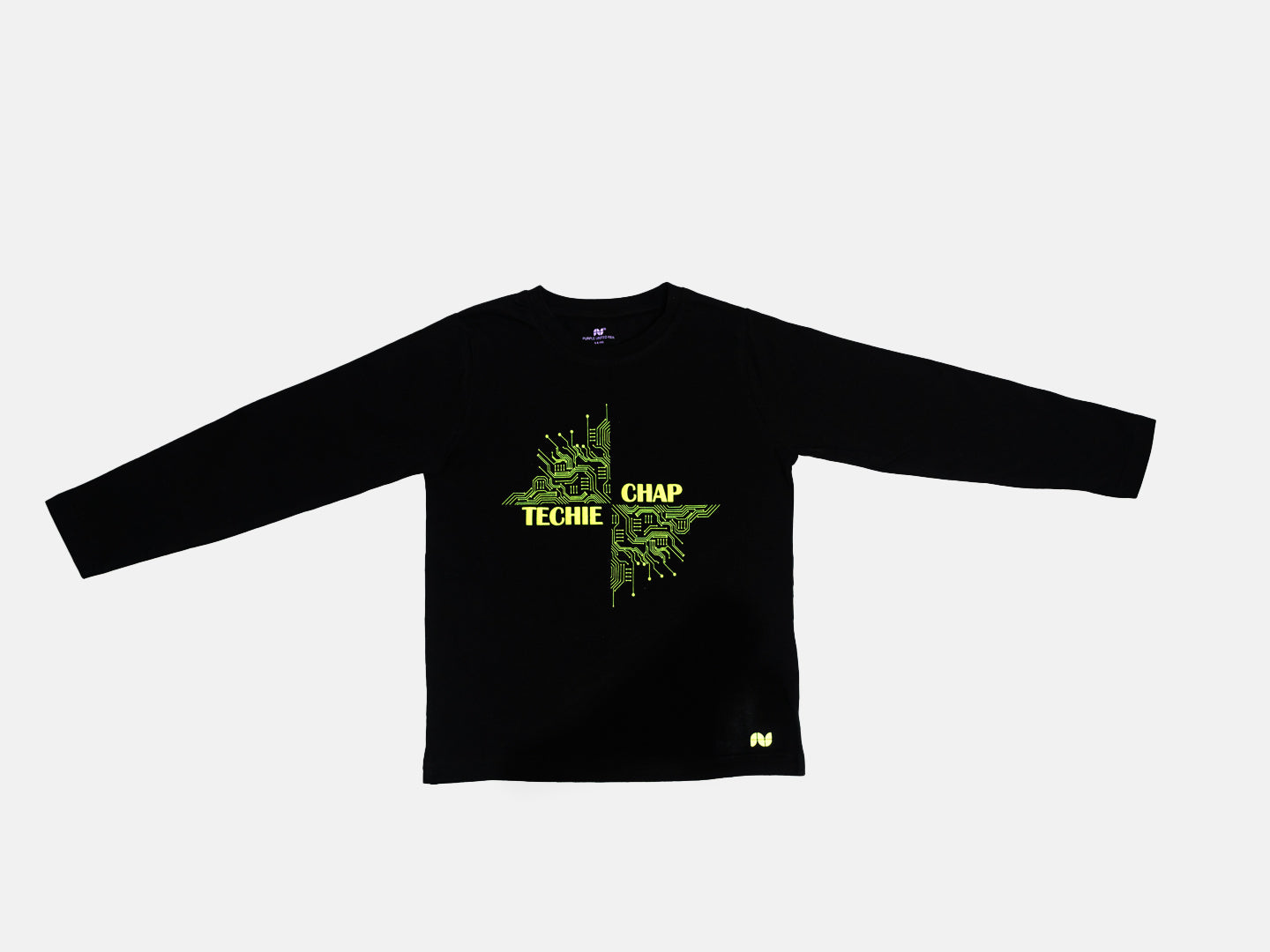 Kids Boys Single Jersey Full Sleeves Graphic Printed T-Shirt