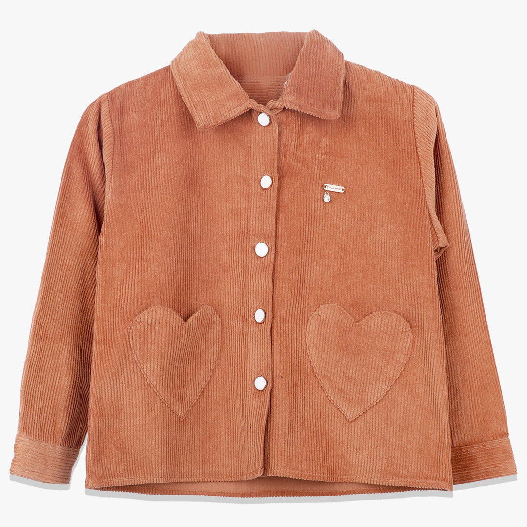 Girls Corduroy Tailored Casual wear Jacket for kids
