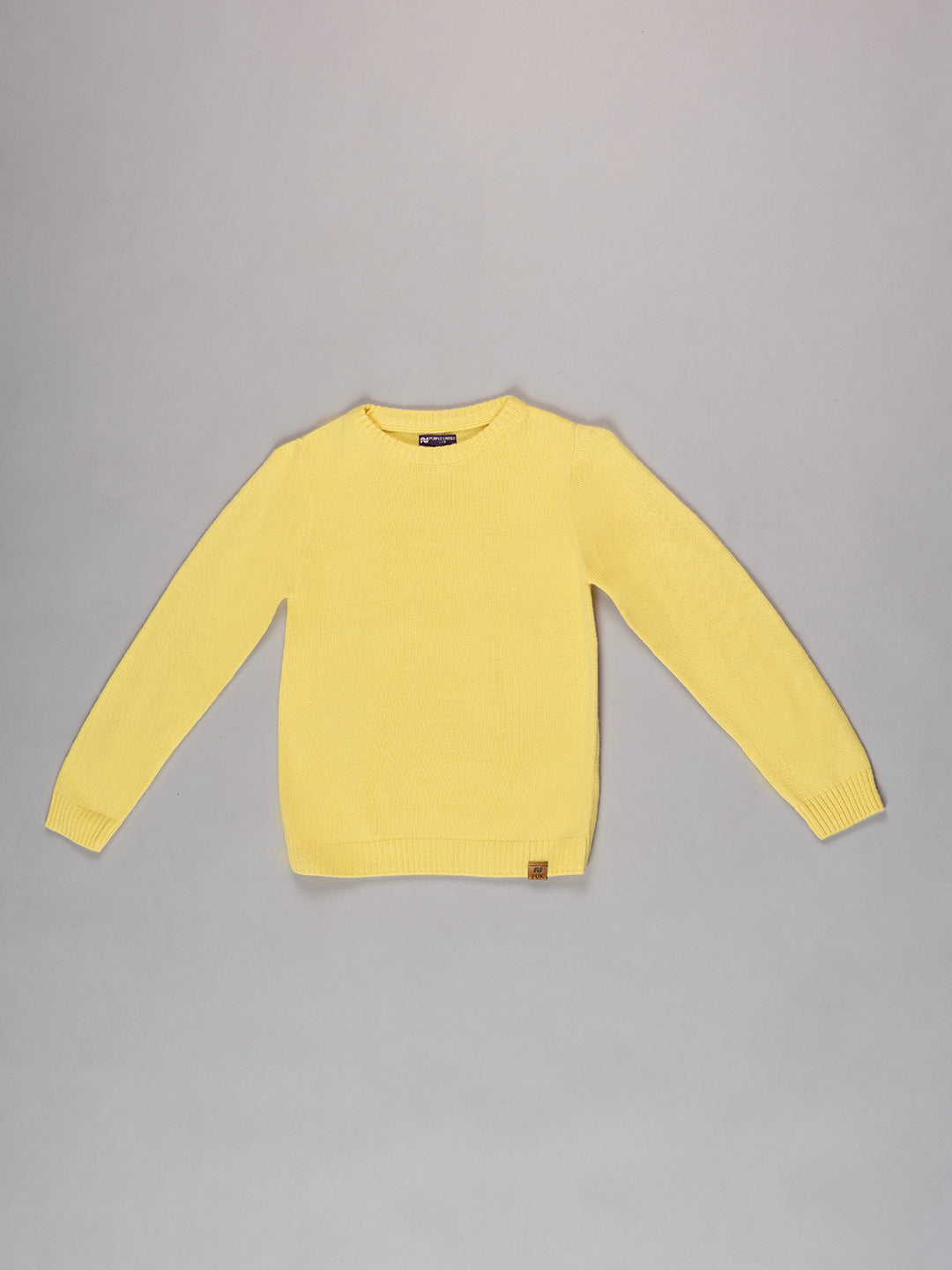 Kids Cotton Full Sleeves Classic Crew Neck Pullover Sweater