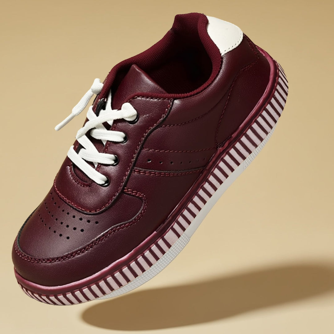 Boys Cherry Casual Shoes Lightweight Durable Sneakers for Kids Anti-Skid Sole with Brushoff Finish Comfortable Lycra Lining Stylish Everyday Wear