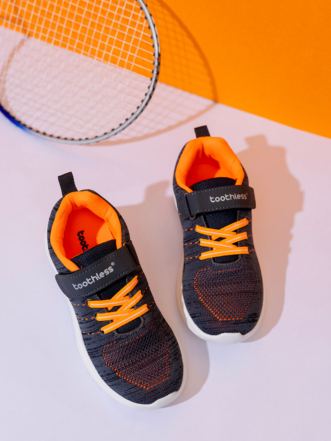 Kids Boys Velcro Casual Shoes with Soft Sole & Anti-Slip Grip