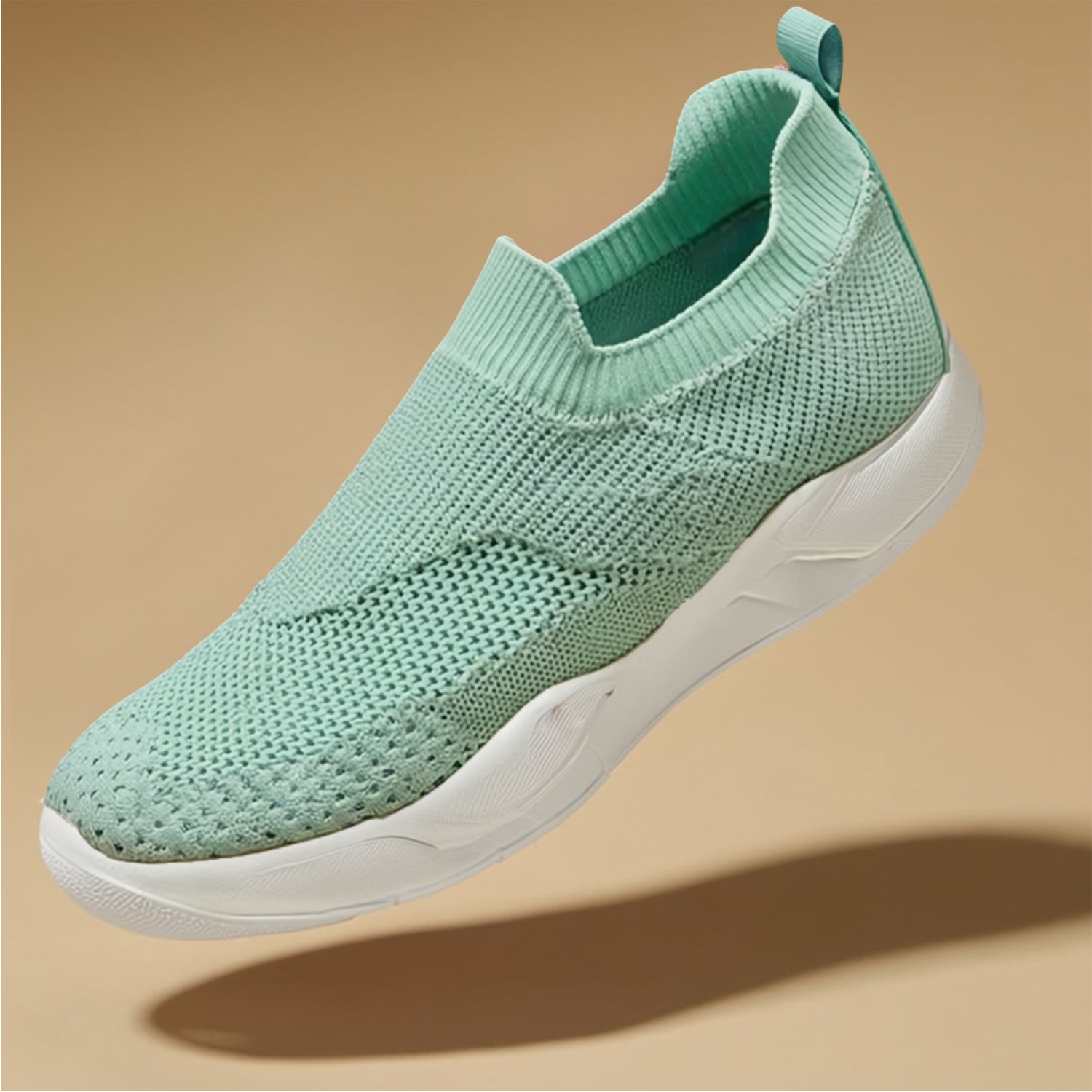 Girls Aqua Casual Slip-On Sneakers Knitting Upper with Lurex Detailing Two-Way Stretch Lightweight Breathable Shoes with EVA Outsole Daily wear Footwear For Kids