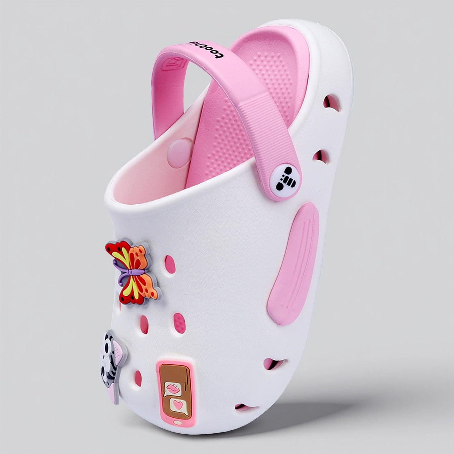 Girls Stylish Toe Foxing Eva clogs, Durable Washable Lightweight Comfortable Wear