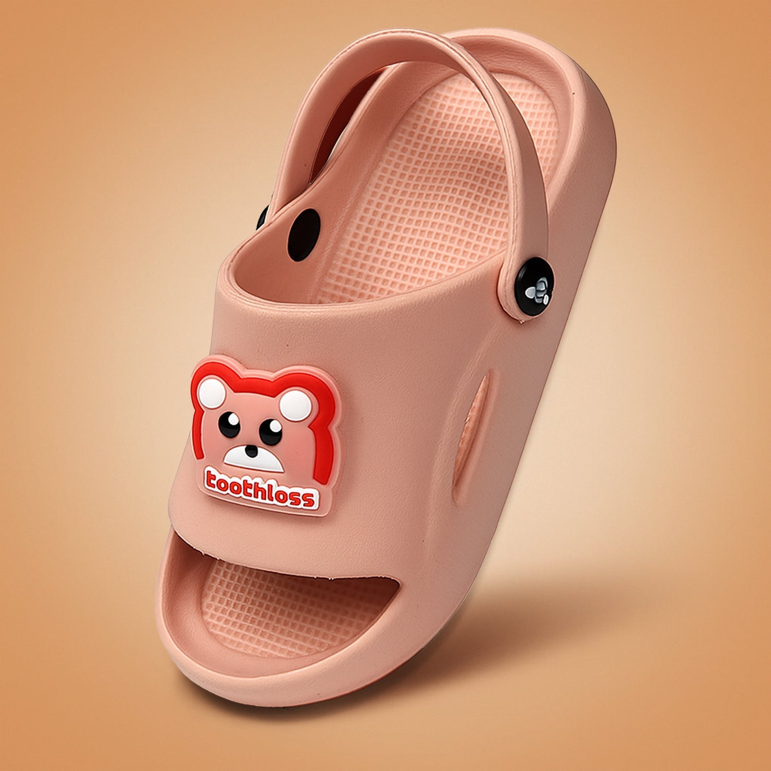 Kids Teddy Pink Regular Fit Comfort Fit & Attractive Foxing Detail Washable and Easy to Wear Lightweight Clogs.