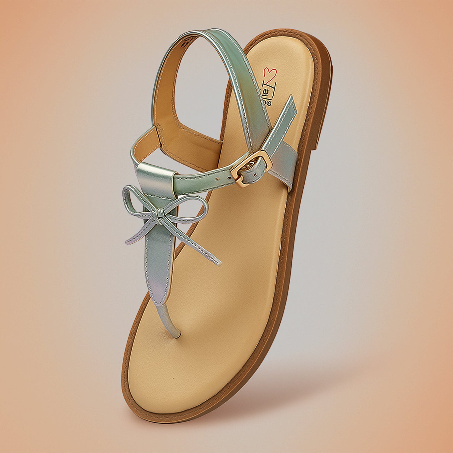 Girls Grey Shimmery Sandals Lightweight Comfortable Flat Sandals for Girls Cushioned Footbed & Anti-Skid Sole Adjustable Buckle Casual Wear Partywear footwear for girls